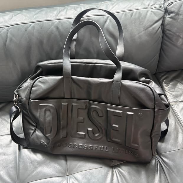 디젤 블랙 빅 토트백/보스턴백