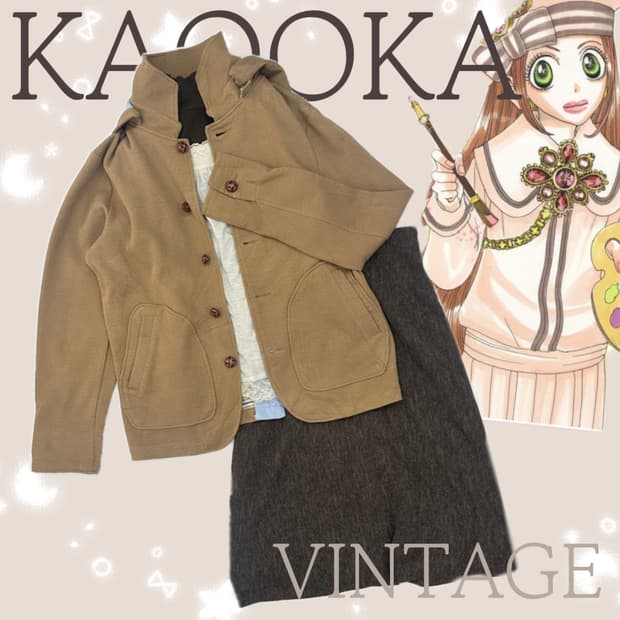 🤎슈슈륜 쇼콜라 라떼갸루 코디세트🤎 고갸루 교복 반코트 레이어드