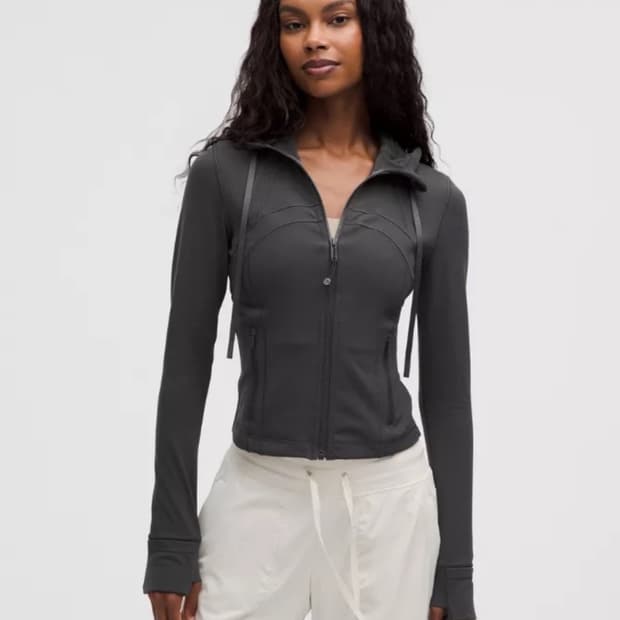 룰루레몬 디파인 크롭 후드 재킷 (그래파이트 그레이)