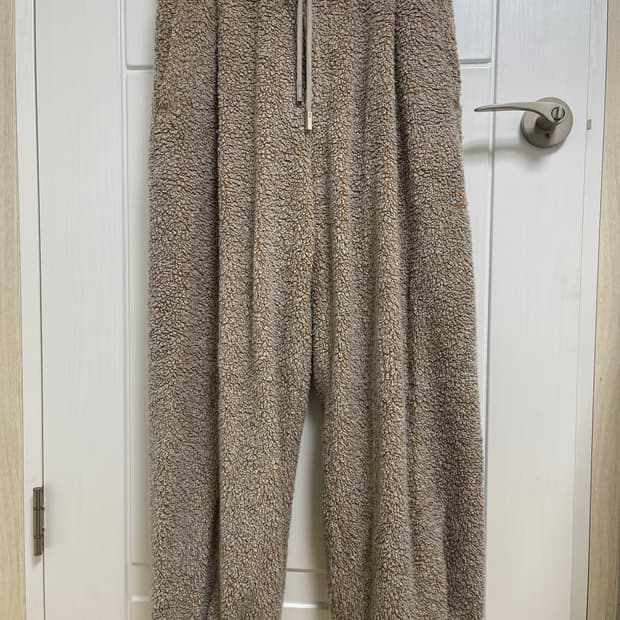 우영미 뽀글이 팬츠 베이지