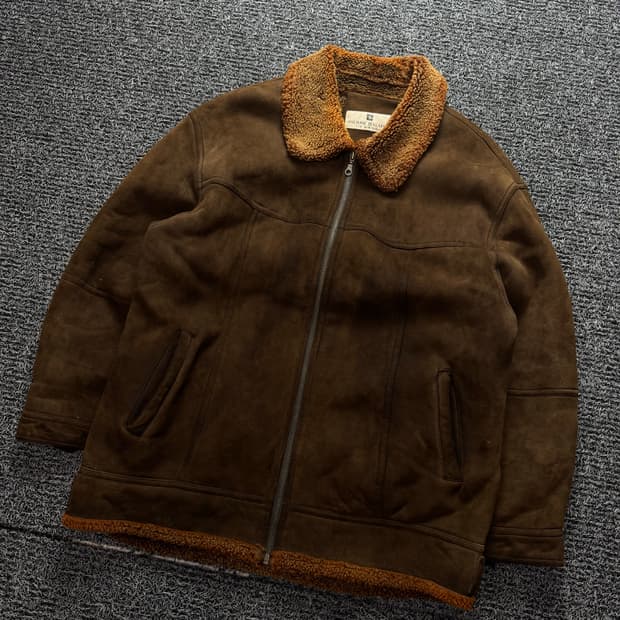 90s 발망 아카이브 양가죽 양털 무스탕 1366