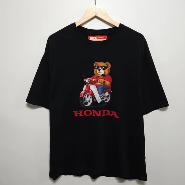 105 HONDA 혼다 베어 핍스 모터사이클 반팔티 오버핏