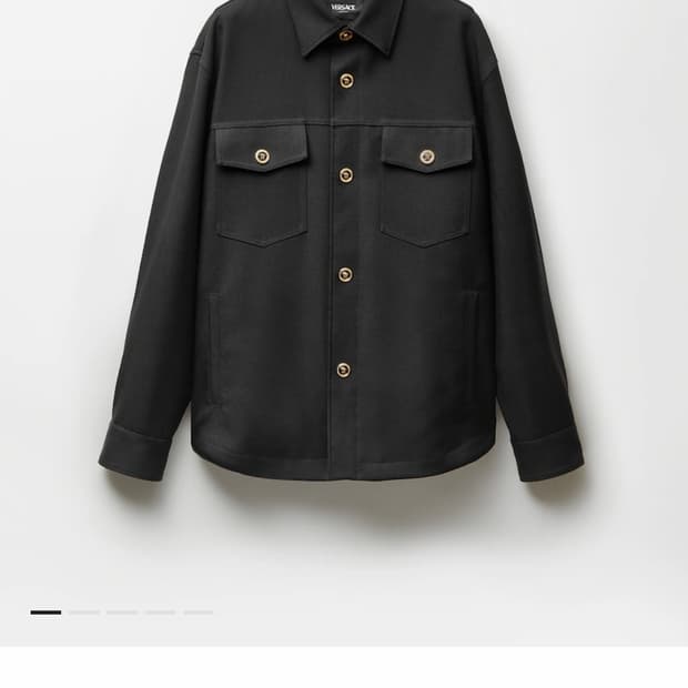 베르사체 캐리오버 울 캐벌리  오버셔츠