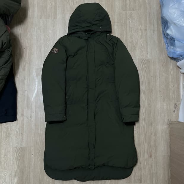 머렐 남성 구스다운 후드 롱패딩 L/100