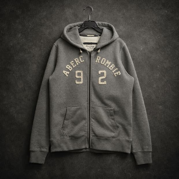 Abercrombie Classic Varsity Zip-Up Hoodi