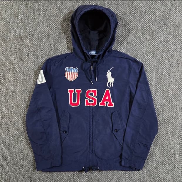 폴로 빅포니 USA 012 후드 바람막이 윈드브레이커