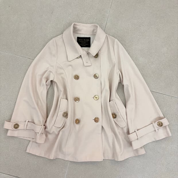 세실맥비 베이지 더블 코트