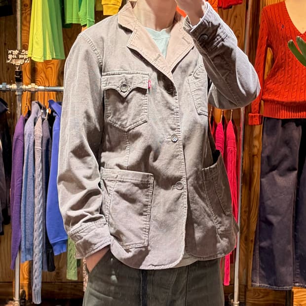 L 리바이스 4포켓 코듀로이 브라운 클래식 블레이저