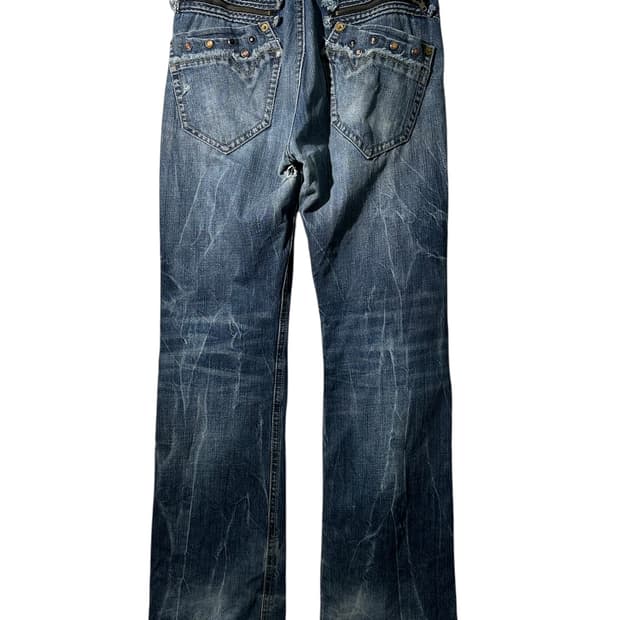 빈티지 스터드 데님 팬츠