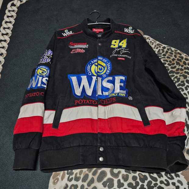 슈프림 X WISE 13F/W 레이싱 자켓 L 정품