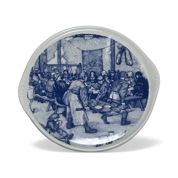 델프트 블루.P 브뤼겔 도자기 접시