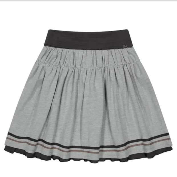 코이세이오 브라이스 폴딩 셔링 스커트 멜란지 그레이 2