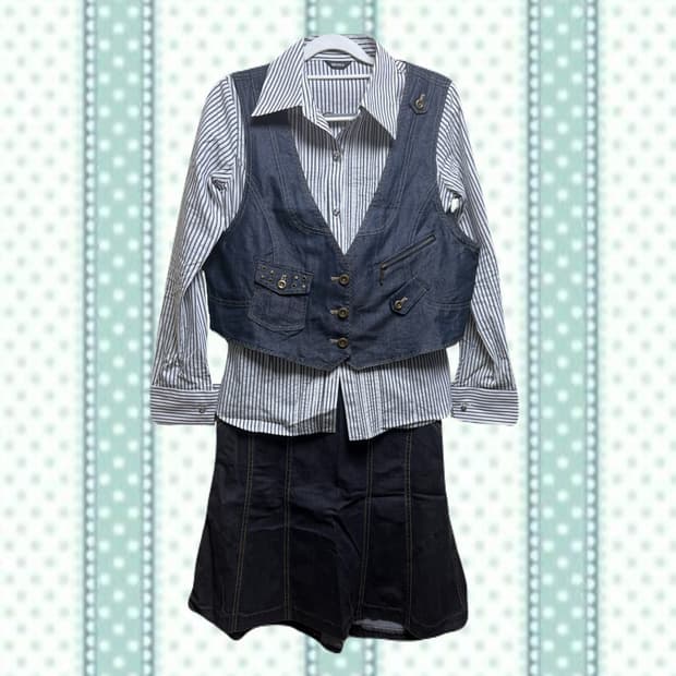 긱시크 프레피 코디 세트