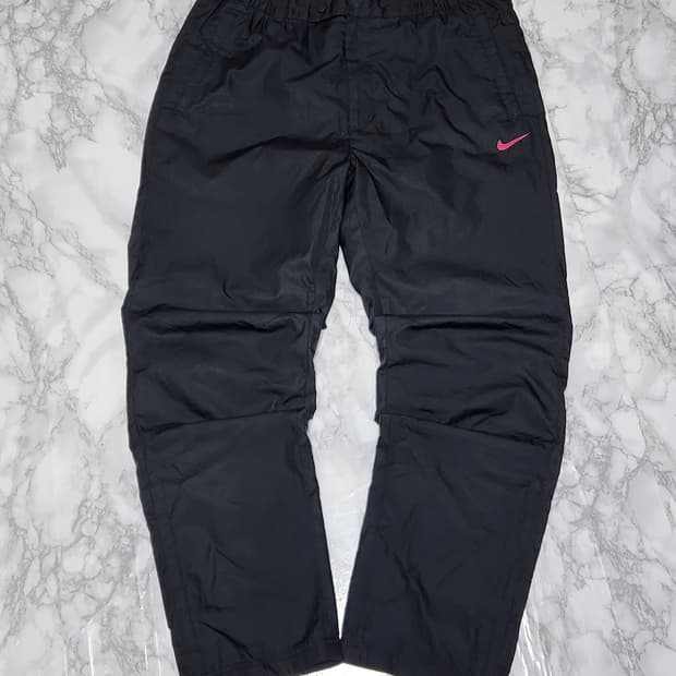 나이키 골프 핑크스우시 트랙팬츠 바람막이 블랙 바지