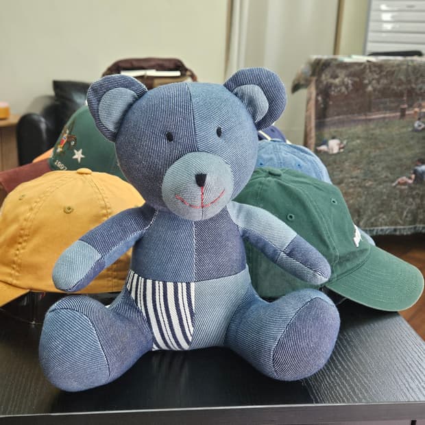 리바이스 × 타겟 데님 패치워크 테디베어