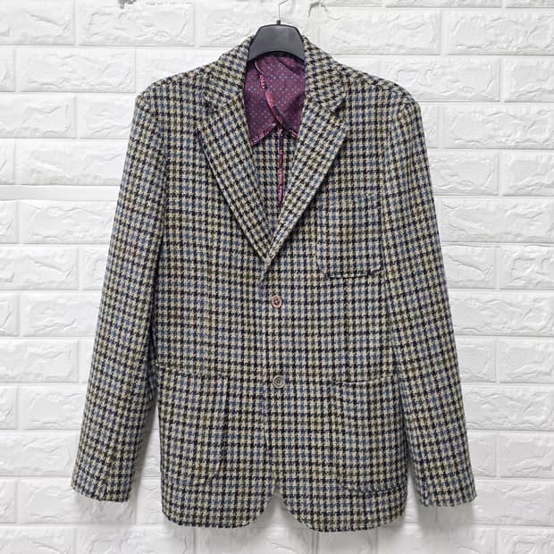BOB 이태리 체크 블레이저 자켓 L