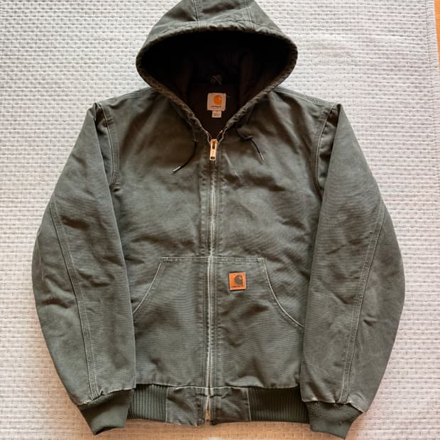[S] 칼하트 j130 샌드스톤 덕 액티브 자켓 모스