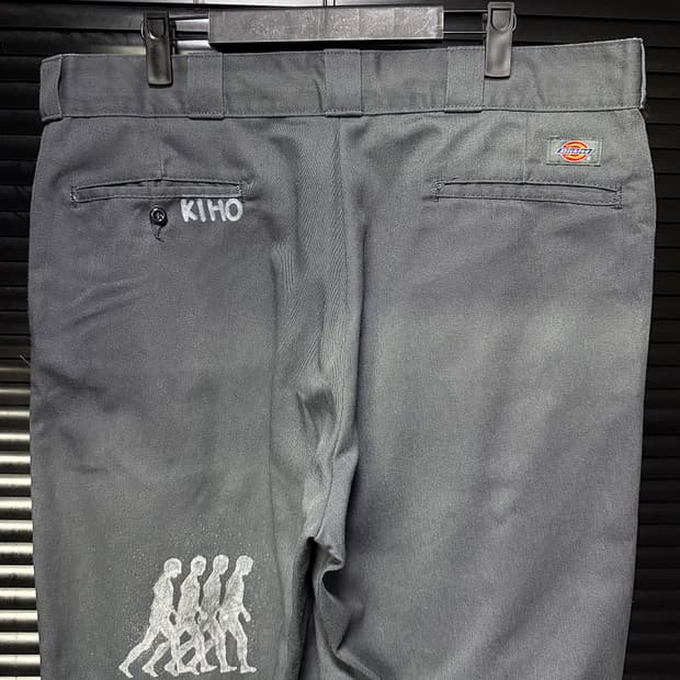 디키즈 874 y2k 와이드 치노 워크 팬츠 바지 38 차콜 회색 빈티지