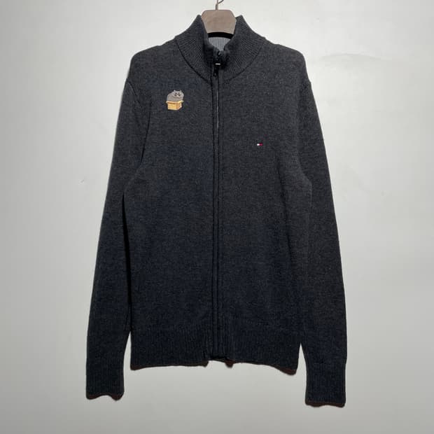 타미힐피거 니트 집업