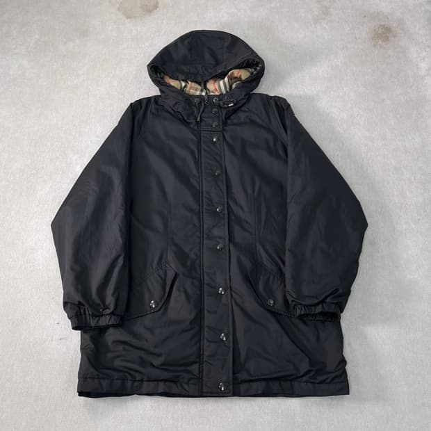 100 버버리 90s 누빔 코치 자켓