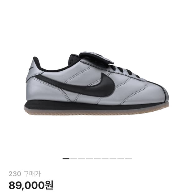 나이키 코르테즈 레더 SE 메탈릭 쿨 그레이 블랙 230