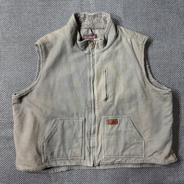 빈티지 워크 자켓 베스트 차콜 ( XXXL/OLD-7965 )