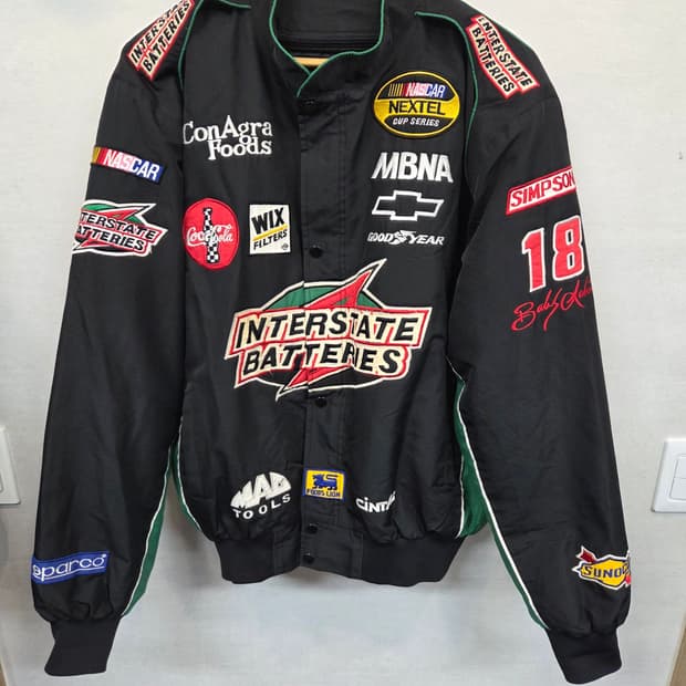 나스카 빈티지 멀티 자수로고 레이싱 자켓 xl