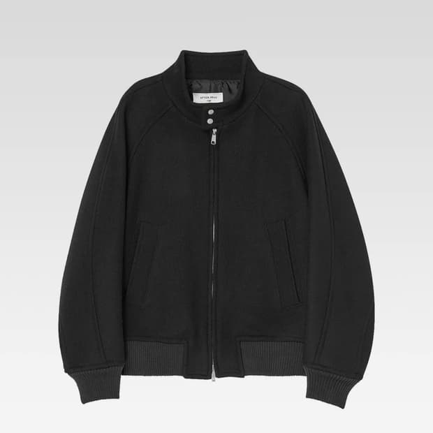 (L) 애프터프레이 리가즈 해링턴 블루종 블랙