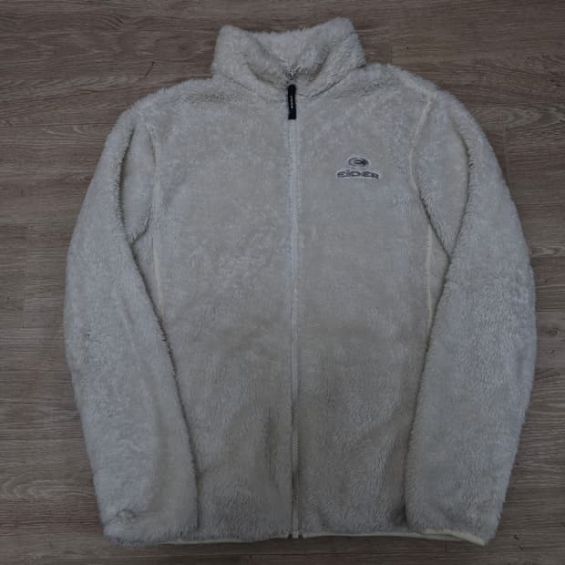 아이더 양털 뽀글이 화이트 후리스 자켓 M(95)