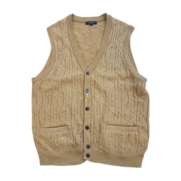 버버리 런던 케이블 니트 베스트