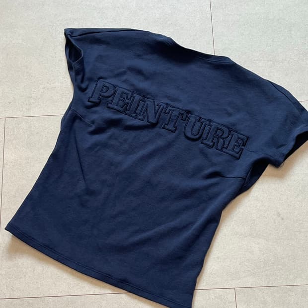 페인츄얼 백리스 티셔츠 미드나잇 네이비