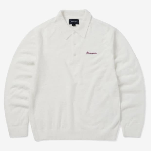 디스이즈네버댓 니트 폴로 화이트