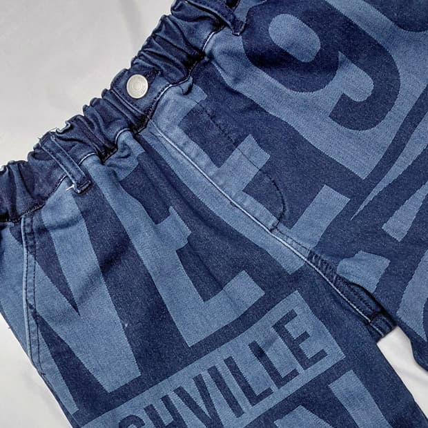 [WASK] 와스크 주니어 유니크 타이포 데님 팬츠 (약기모안감/160)