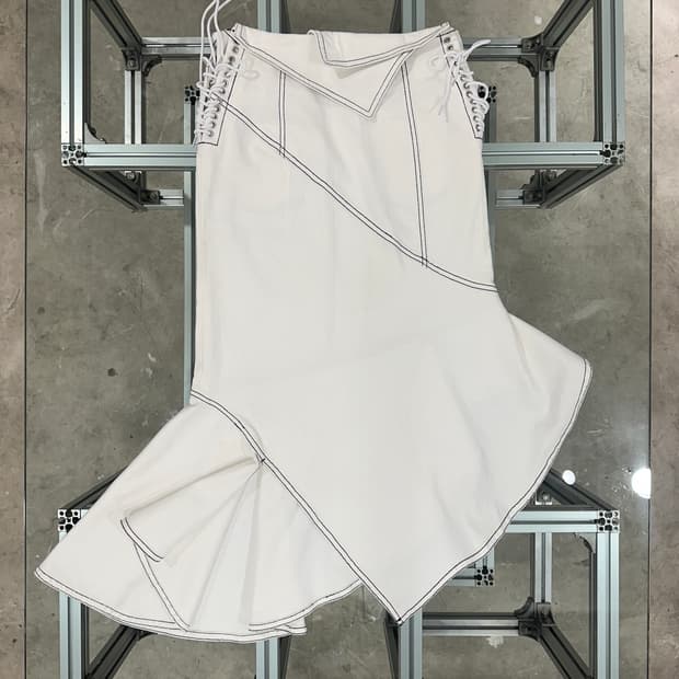 Eimy Istoire Asymmetrical denim skirt