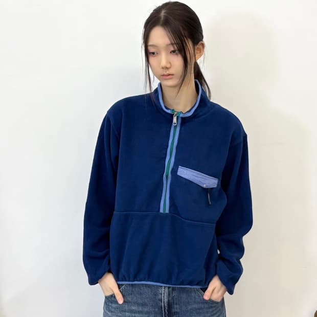 MADE IN USA 🇺🇸 파타고니아 반집업 후리스 네이비