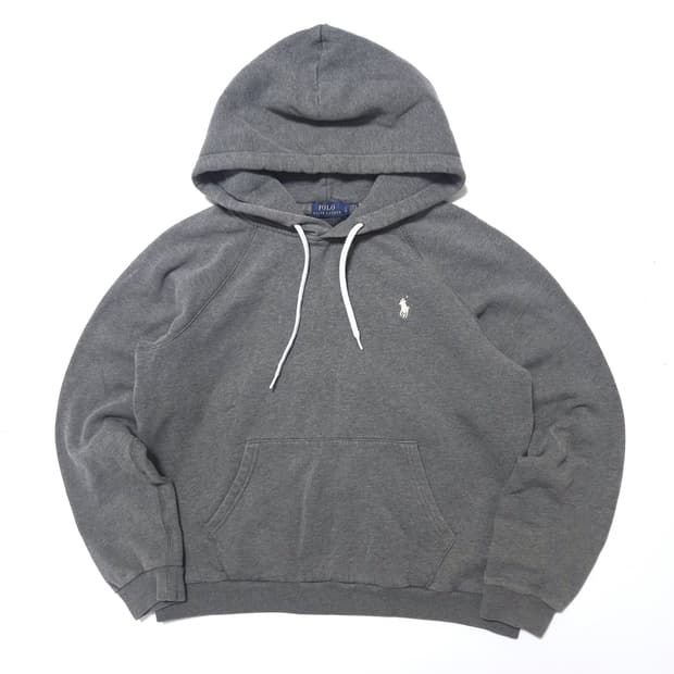 폴로 랄프로렌 우먼 신형 QR 후드 티셔츠 그레이