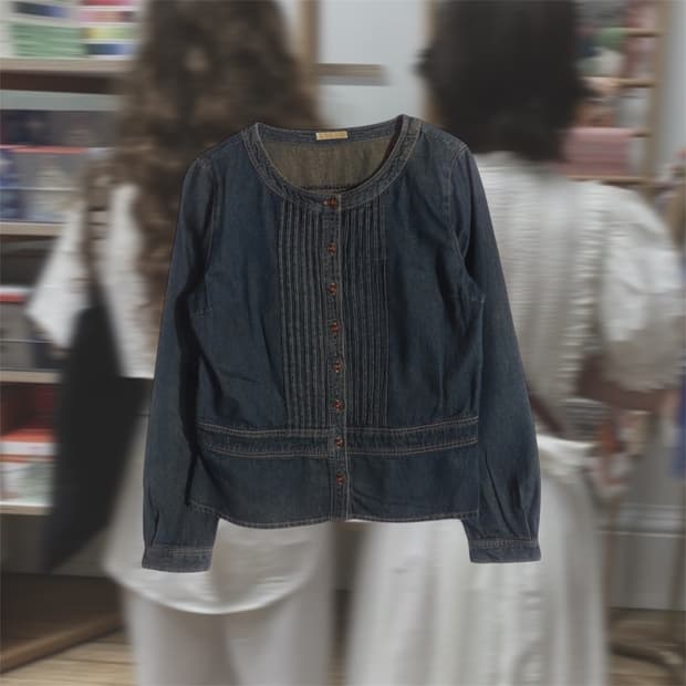cutie denim blouse