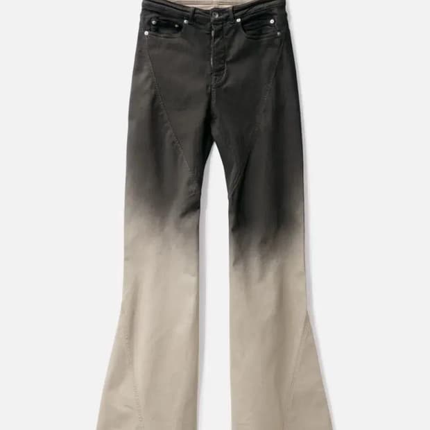 [구매중]릭오웬스 바이어스 볼란 부츠컷 플레어 팬츠