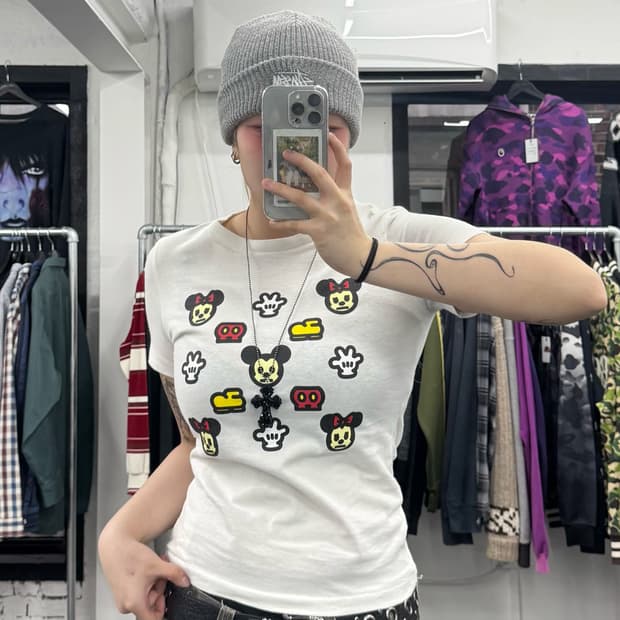 베이프 디즈니 미키미니 티셔츠