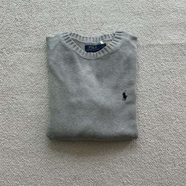 (새상품/정품) 폴로랄프로렌 코튼 크루넥 니트(남성S)
