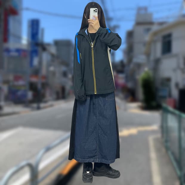 데상트 컬러믹스 바람막이