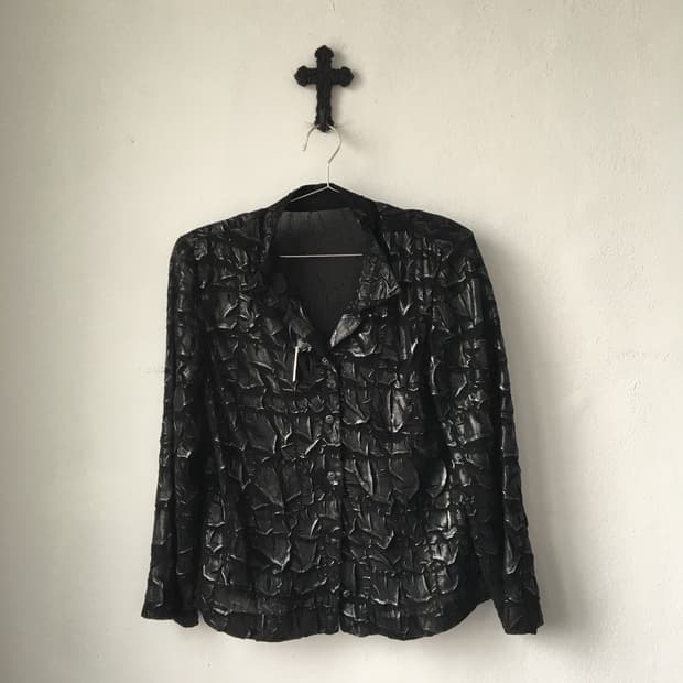 Glossy pattern jacket