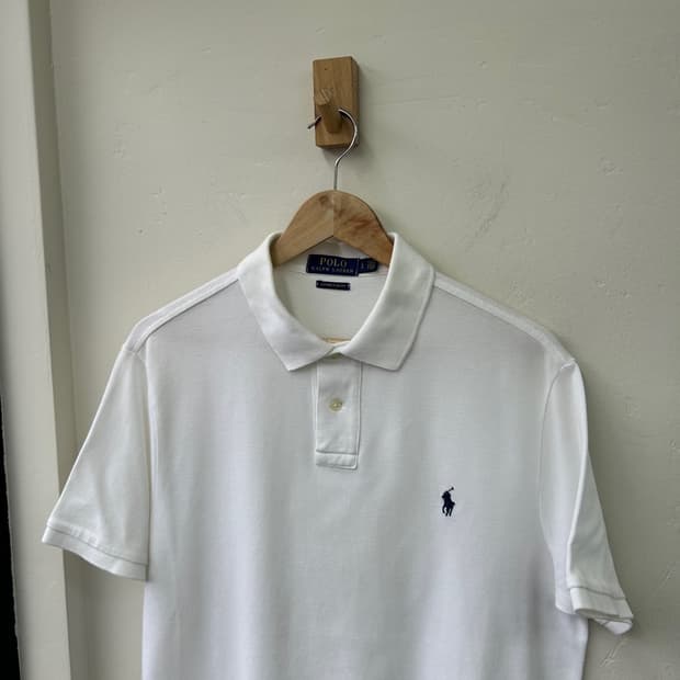 16773 - 폴로 랄프로렌 화이트 반팔 카라티