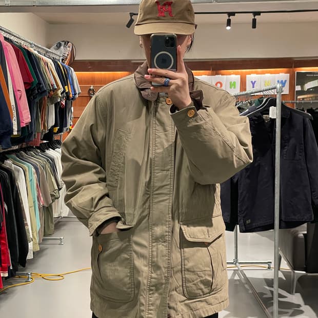 빈티지 사파리 헌팅 자켓 (내피 분리 가능)  