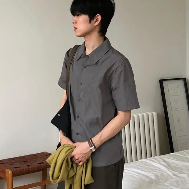 미세키서울 맨 반팔 셔츠 2사이즈