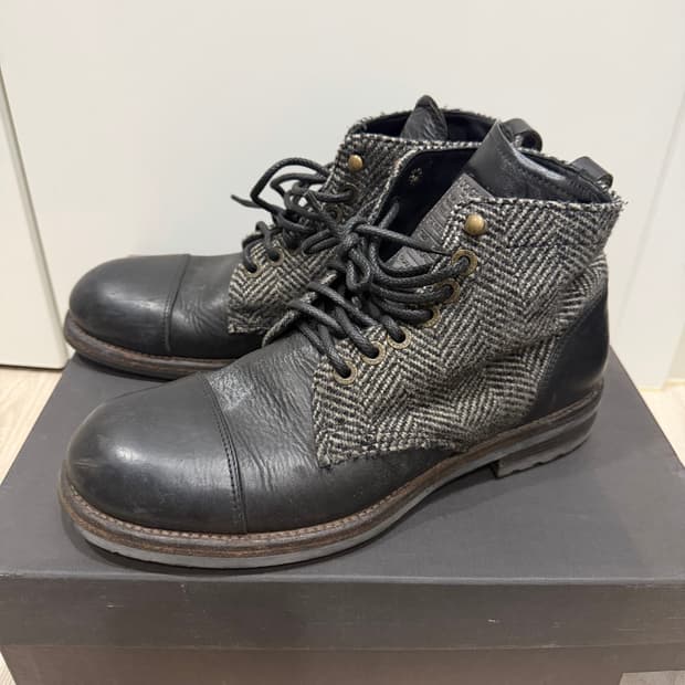 돌체앤가바나 빈티지 헤링본 부츠 