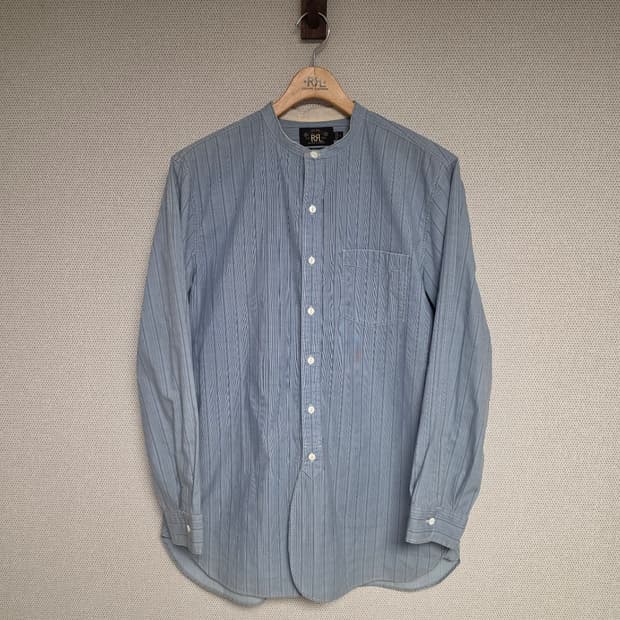 RRL 더블알엘 밴드 카라 드레스 셔츠 L