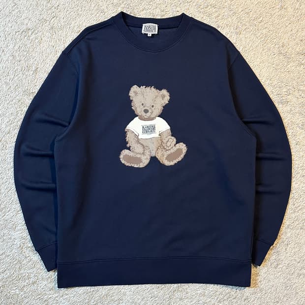 마리떼 프랑소와 저버 두들베어 맨투맨 네이비