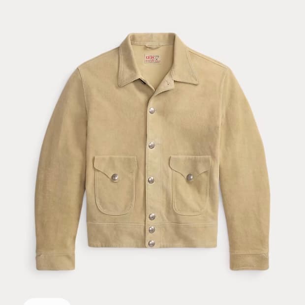 rrl 더블알엘 러프아웃 스웨이드 빈티지 아이보리