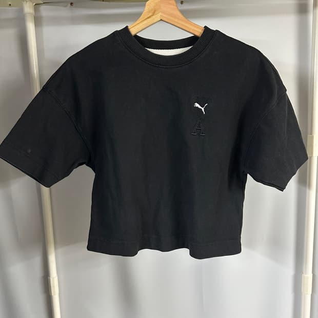 푸마 X 아미 시그니처 로고 크롭 티셔츠